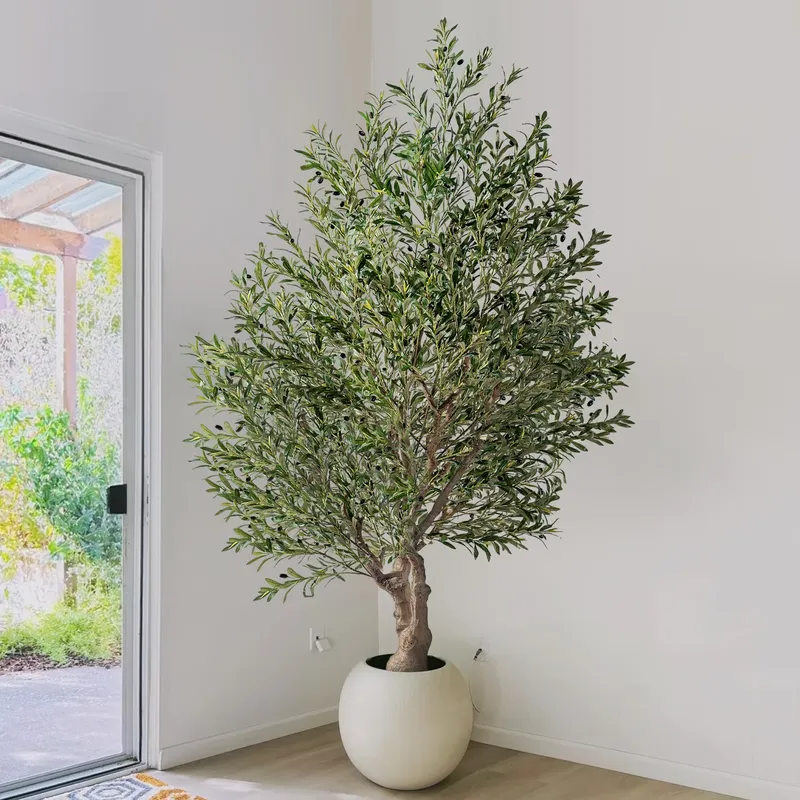 Christmas Tree Artificial - Duża sztuczna drzewa oliwna TikTok, realistyczna