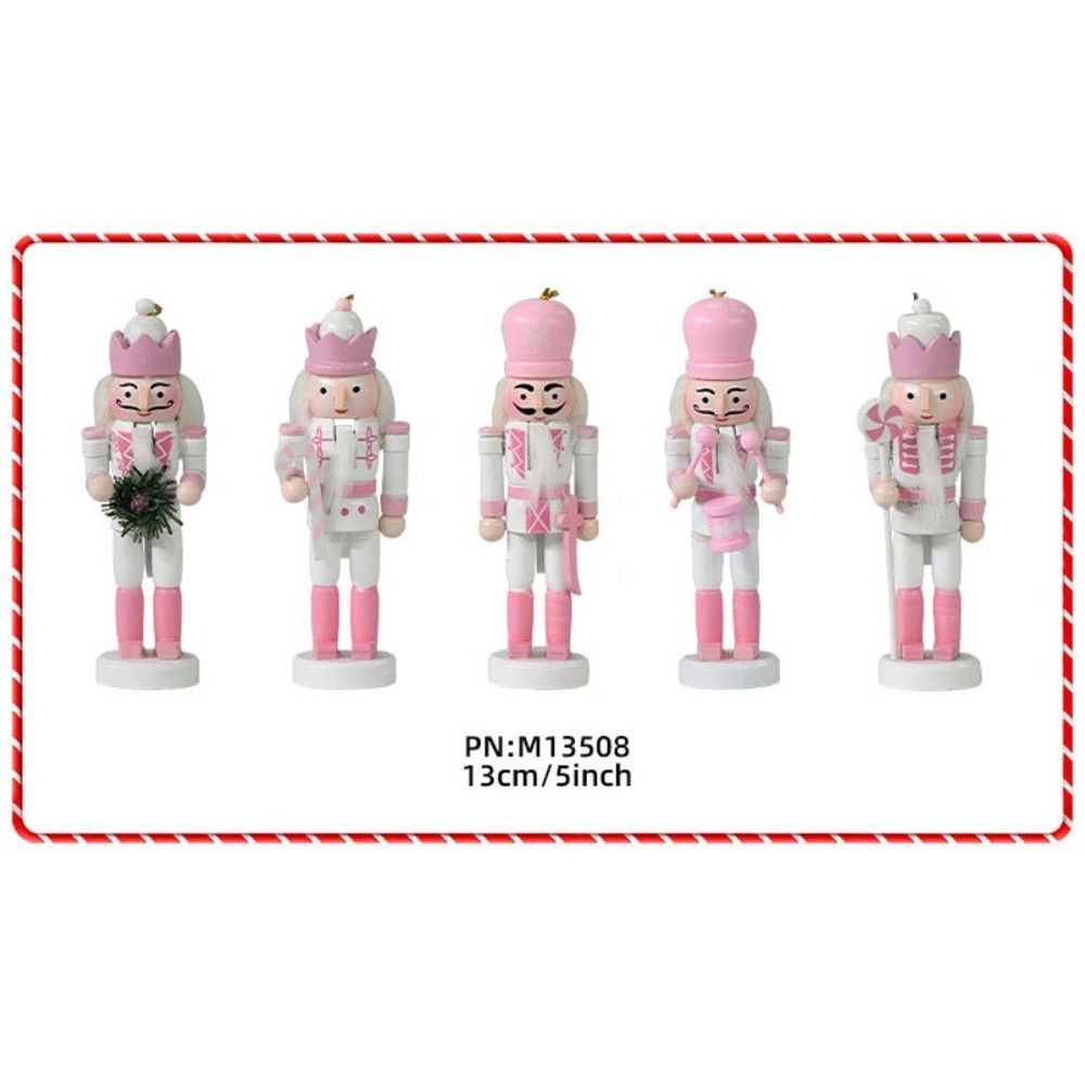 Nutcracker Figurine - 5 SZT. Makaronowe Puderki Świąteczny Dziadek
