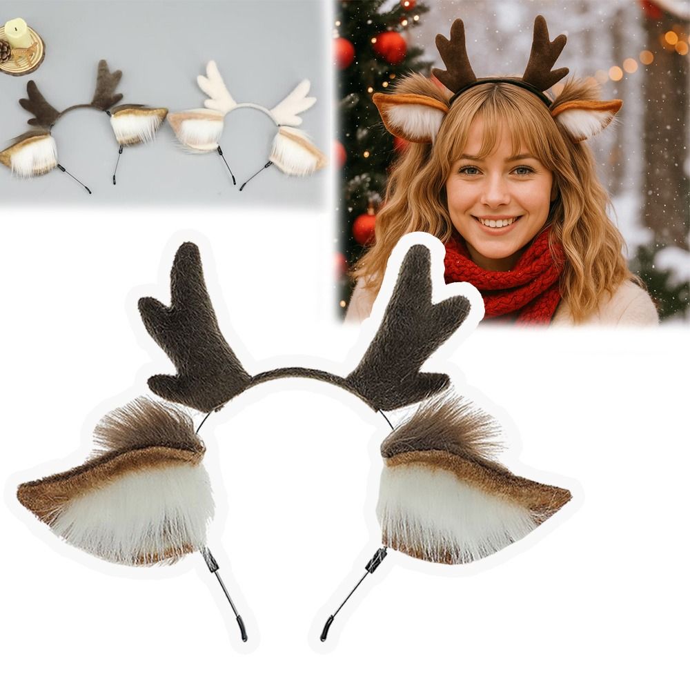 Reindeer Antlers Headband - Opaska na głowę unisex z uszami