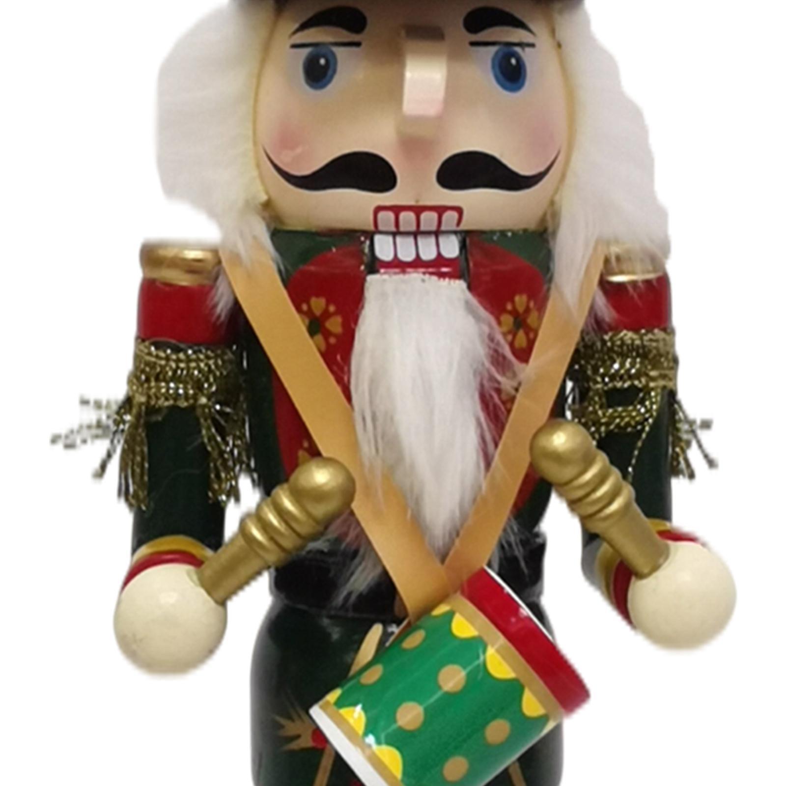 Nutcracker Figurine - 12-calowy Drewniany Dziadek do Orzechów Żołnierz
