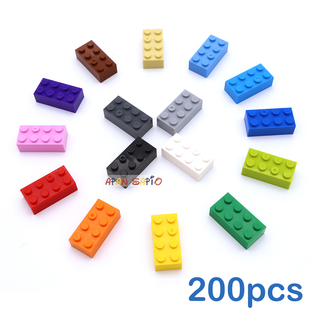 Lego Set City - 200 sztuk 2x4 Dot DIY klocki
