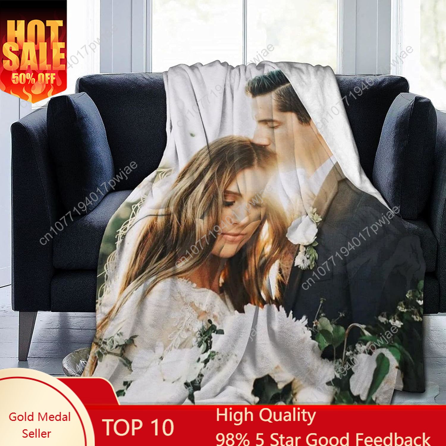 Christmas Throw Blanket - Koc z własnym nadrukiem zdjęć i