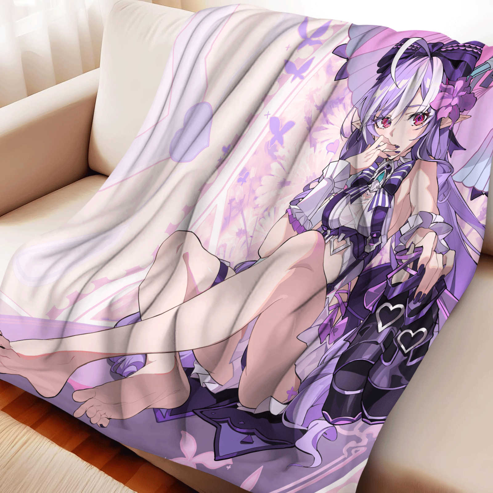 Christmas Throw Blanket - Koc flanelowy Cartoon Zenless Zone Zero,