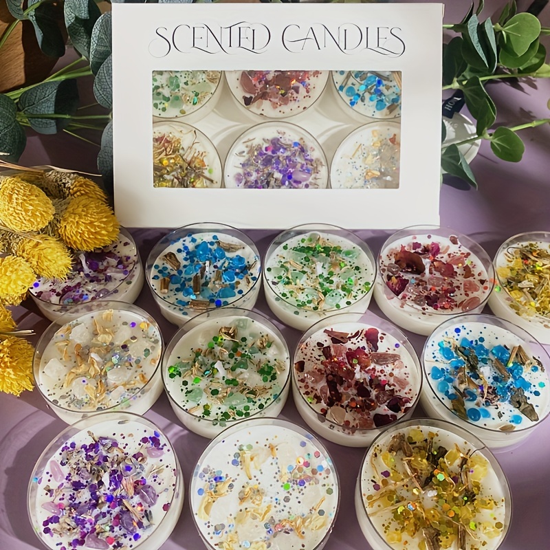 Holiday Candle Set - Zestaw 6 świec zapachowych Zapachowy kryształowy