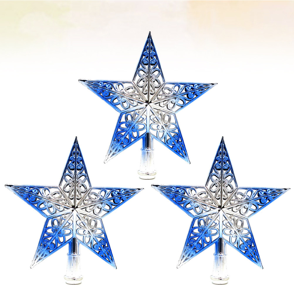 Star Tree Topper - 3 sztuki 20 cm pustych gwiazd