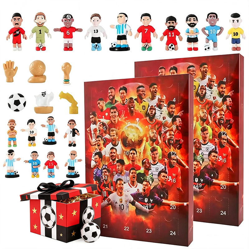 Advent Calendar Gift - Kalendarz Adwentowy Piłkarski na 24 Dni,
