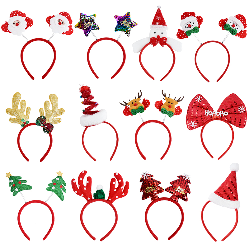 Reindeer Antlers Headband - Opaska świąteczna dla dzieci i dorosłych,