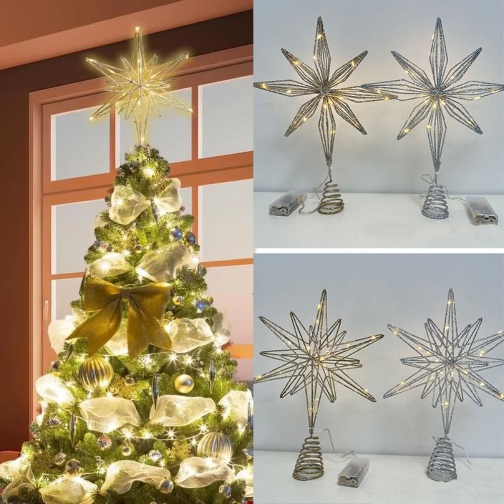 Star Tree Topper - Gwiazda Choinka Topper Lampa LED Ozdoba
