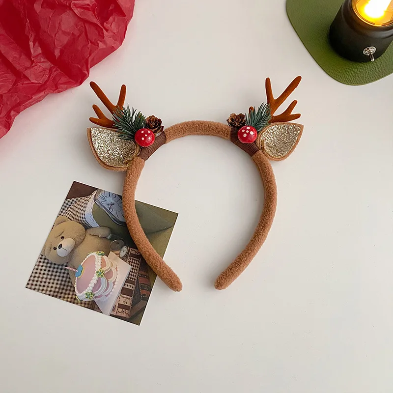 Reindeer Antlers Headband - Świąteczna opaska na głowę Poroże renifera