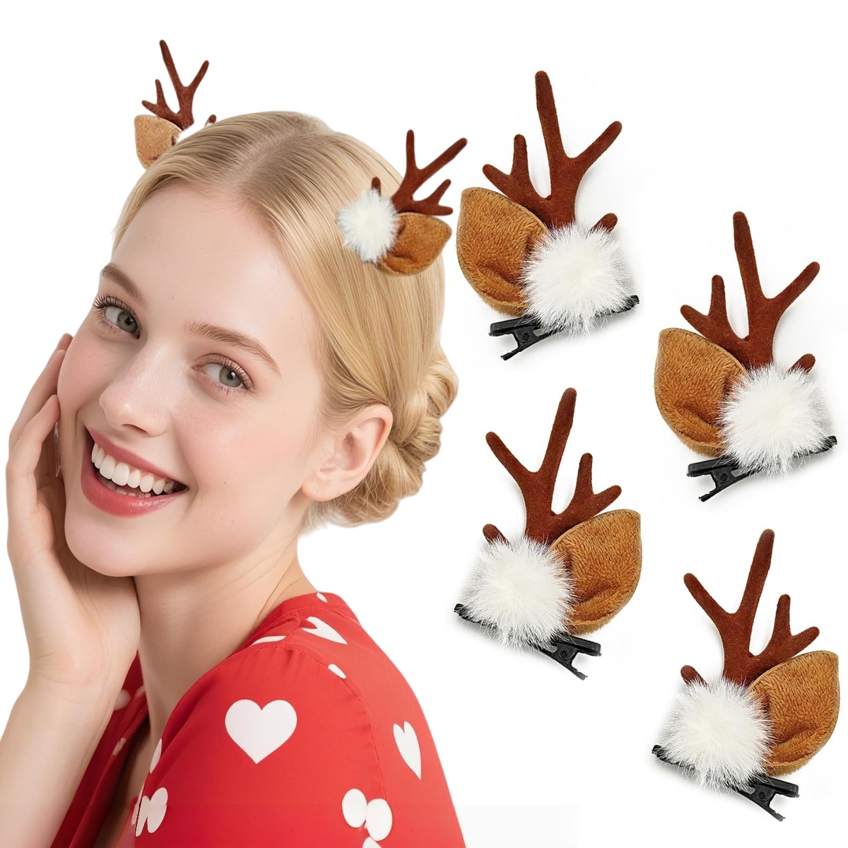 Reindeer Antlers Headband - 1/2 Pary Małe Opaski na Głowę