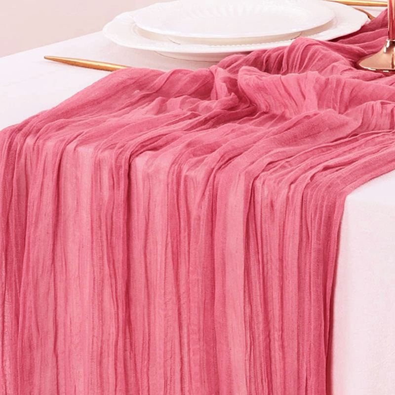 Czerwony bieżnik na stół gaza  – Christmas Table Runner recenzja i cena