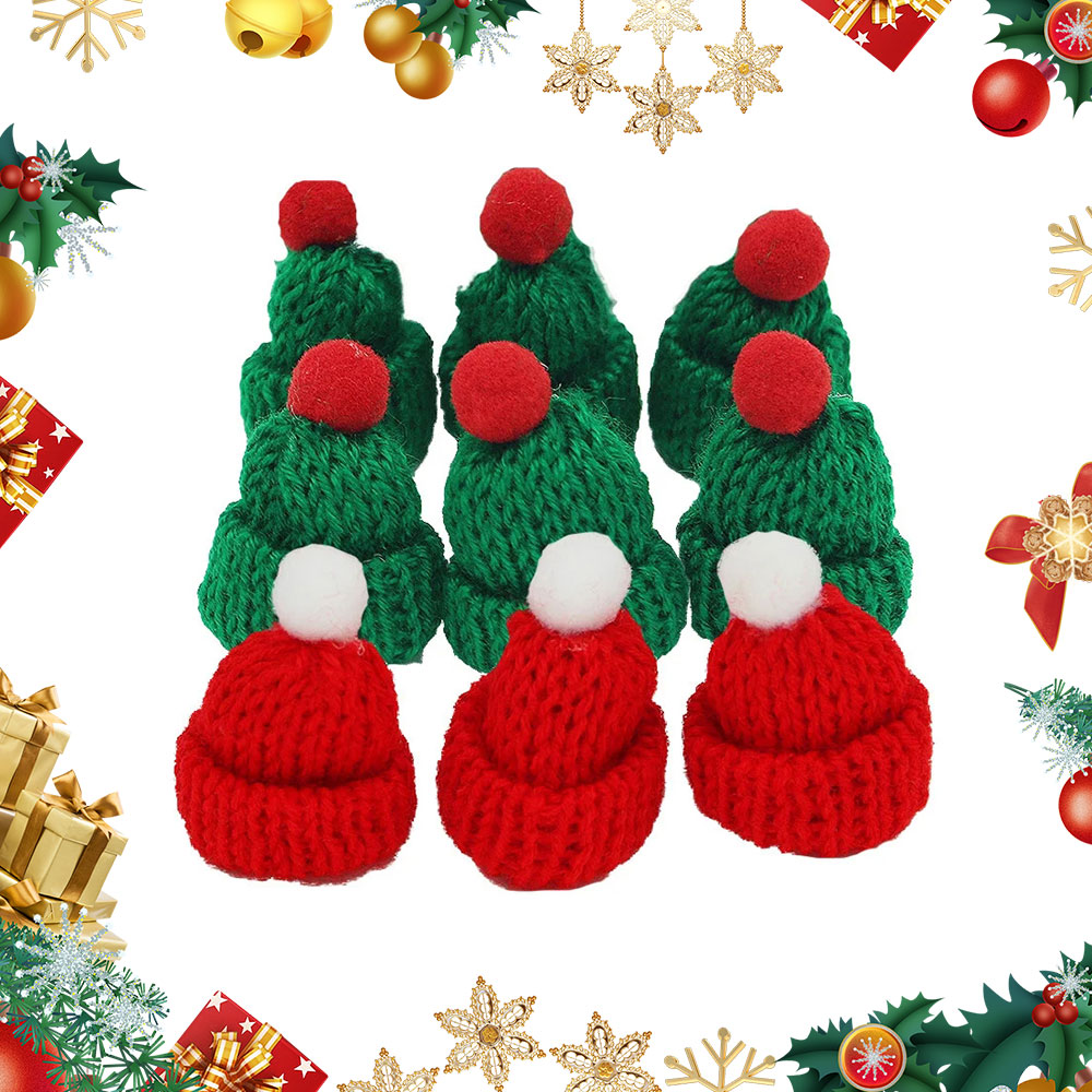 10 sztuk 3.5x5cm Mini świątecz – Santa Hat Plush recenzja i cena