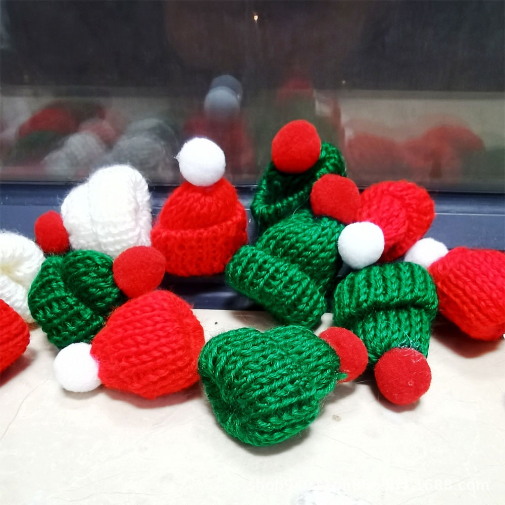 10 sztuk 3.5x5cm Mini świątecz – Santa Hat Plush recenzja i cena