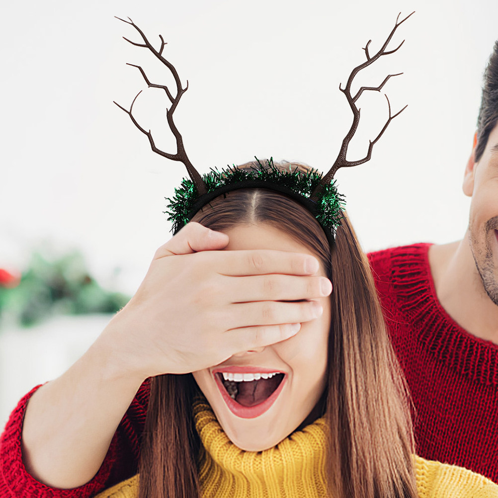 16 szt. Świąteczne opaski na g – Reindeer Antlers Headband recenzja i cena