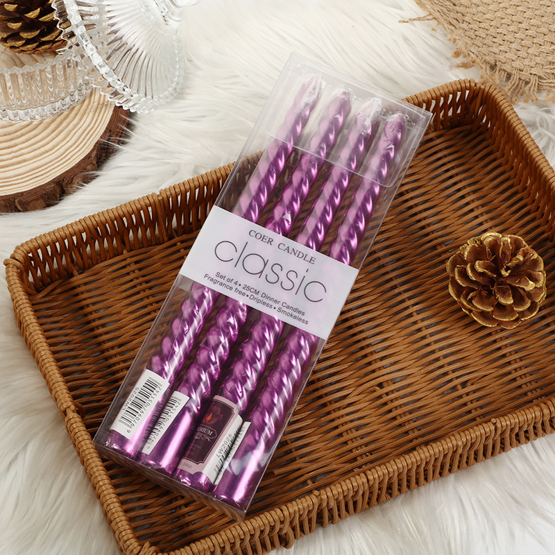 4 szt. Świeczniki w stylu euro – Holiday Candle Set recenzja i cena