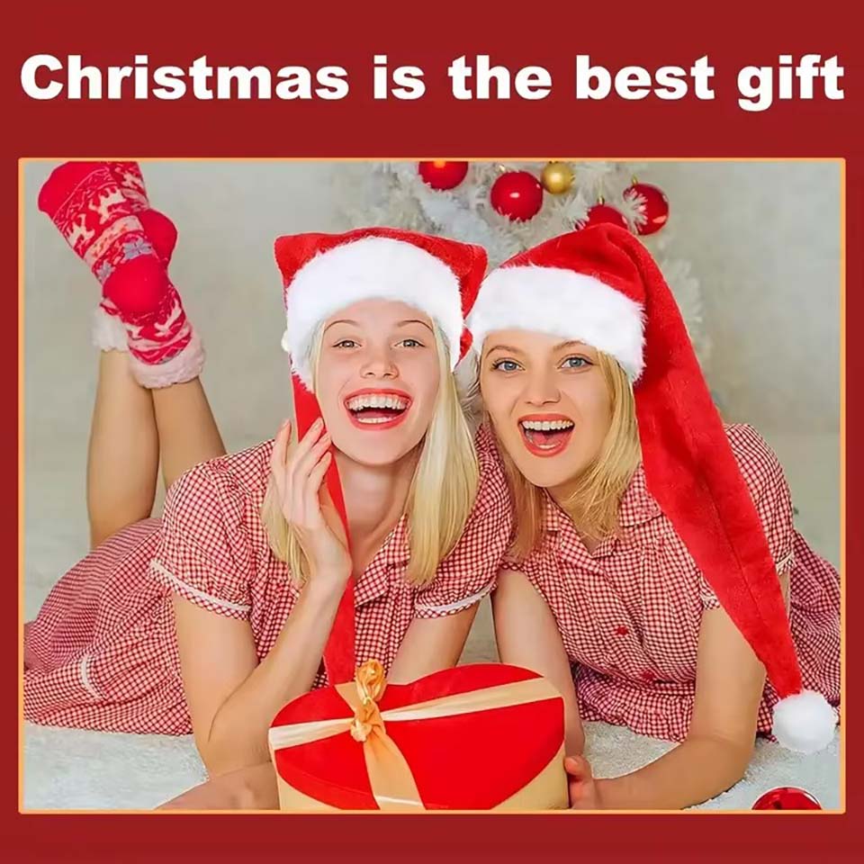 Długa pluszowa czapka świątecz – Santa Hat Plush recenzja i cena