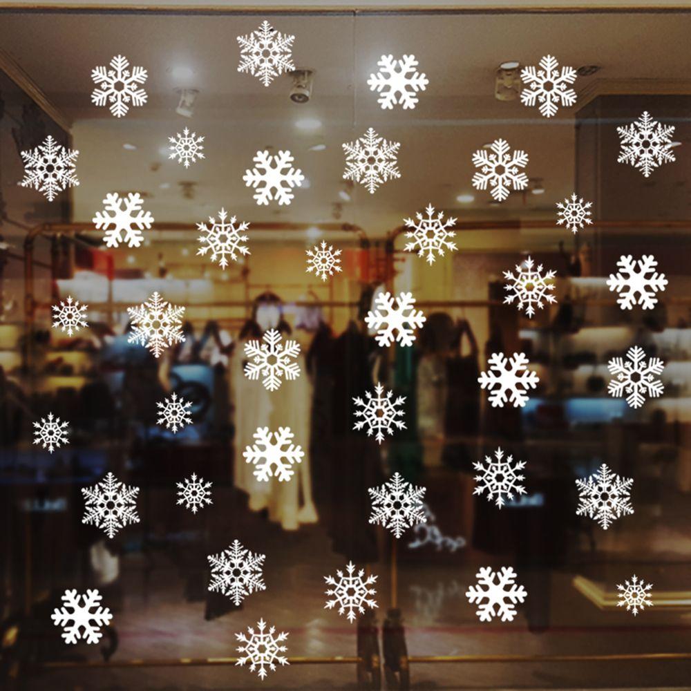 27/38PCS Prezent Xmas Festival – Snowflake Window Decal recenzja i cena