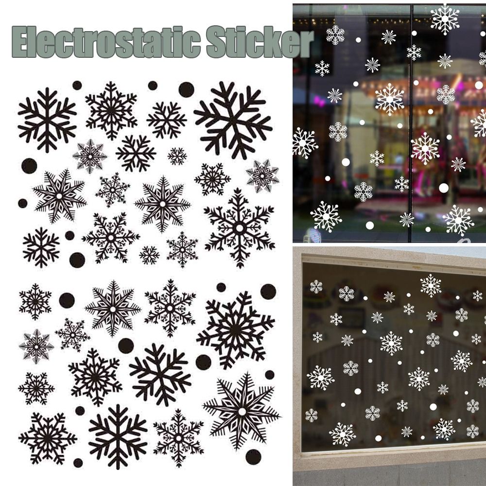 30 szt. PVC Świąteczne Naklejk – Snowflake Window Decal recenzja i cena