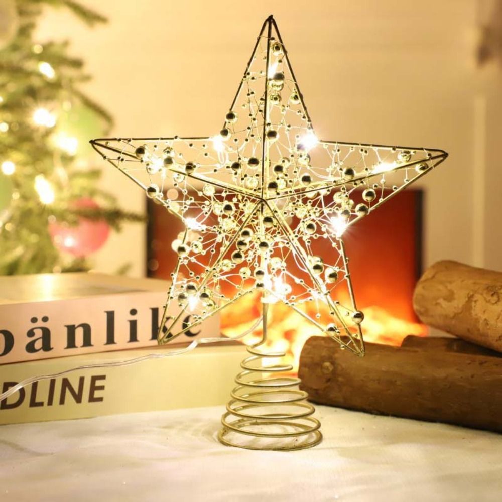 Złota/Srebrna Gwiazda LED na C – Star Tree Topper recenzja i cena