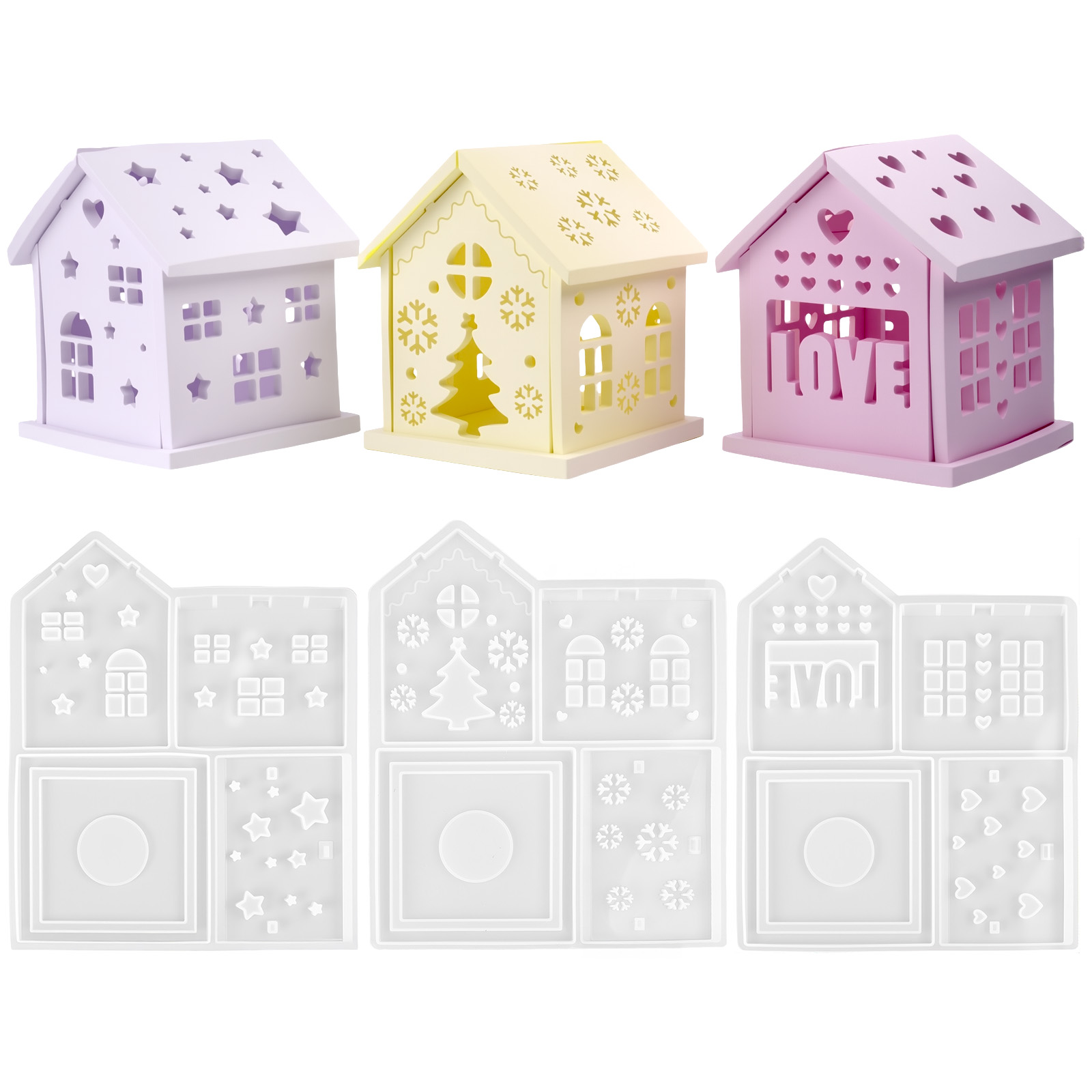Forma Silikonowa 3D Dom DIY Ch – Holiday Candle Set recenzja i cena