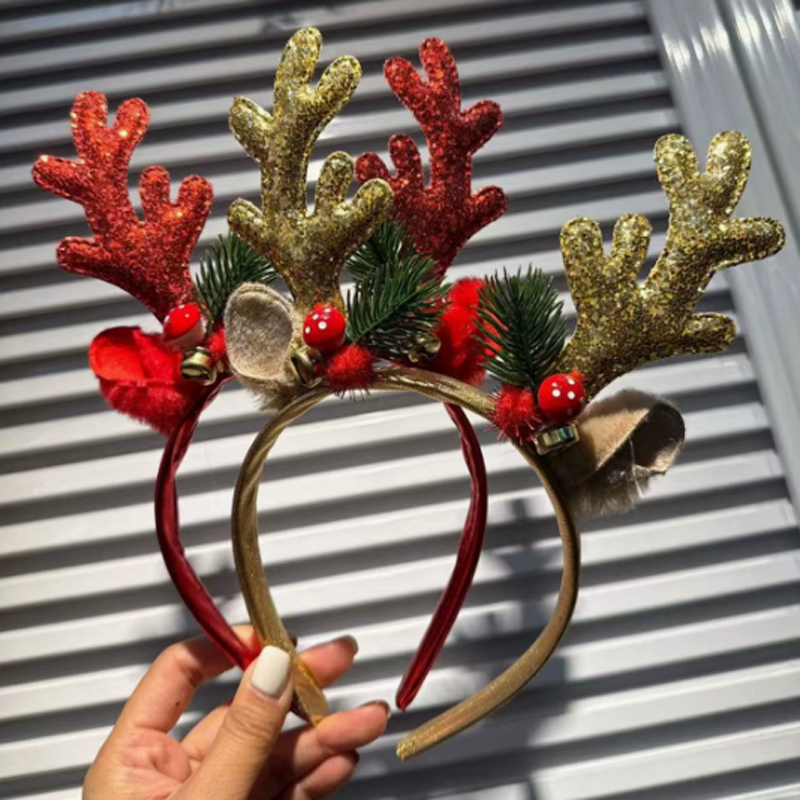 Świąteczna opaska z brodami re – Reindeer Antlers Headband recenzja i cena