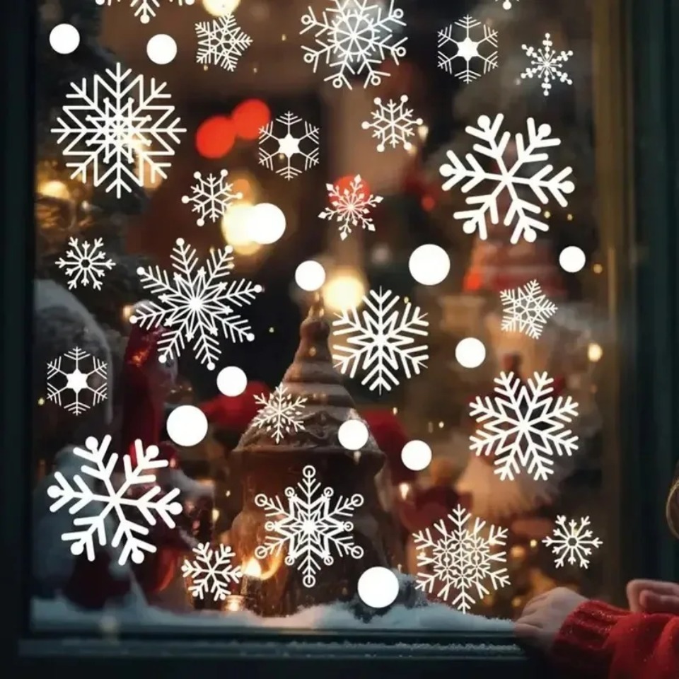 1 Zestaw Naklejek na Okna w Ks – Snowflake Window Decal recenzja i cena