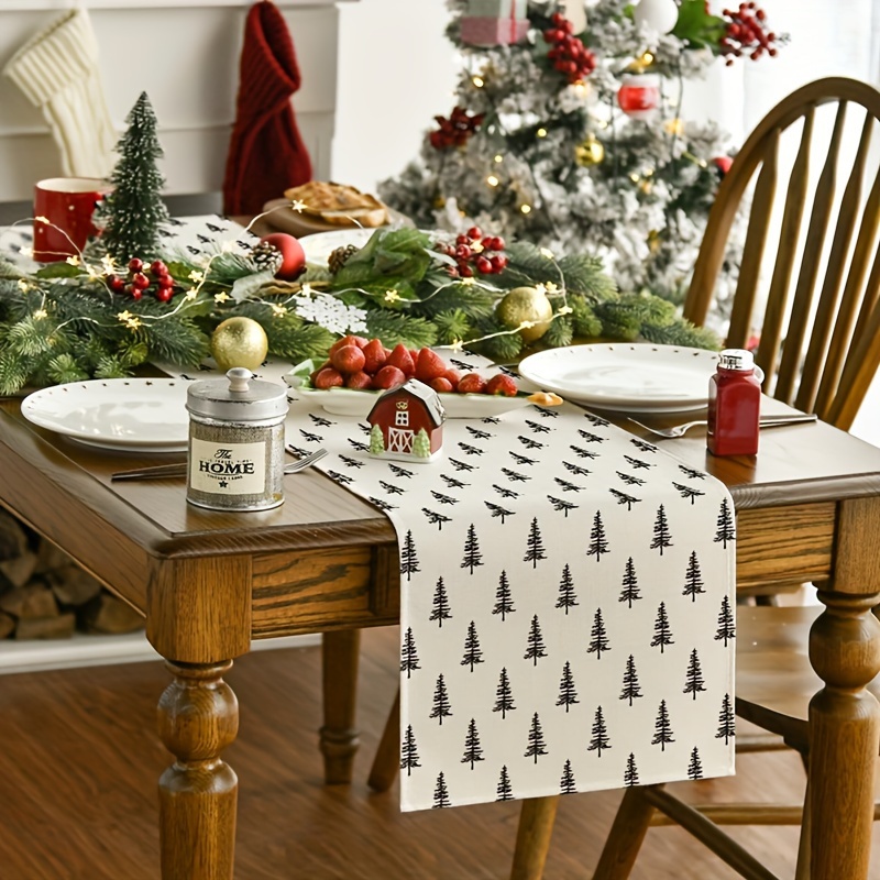 Prosty bieżnik na stół z motyw – Christmas Table Runner recenzja i cena