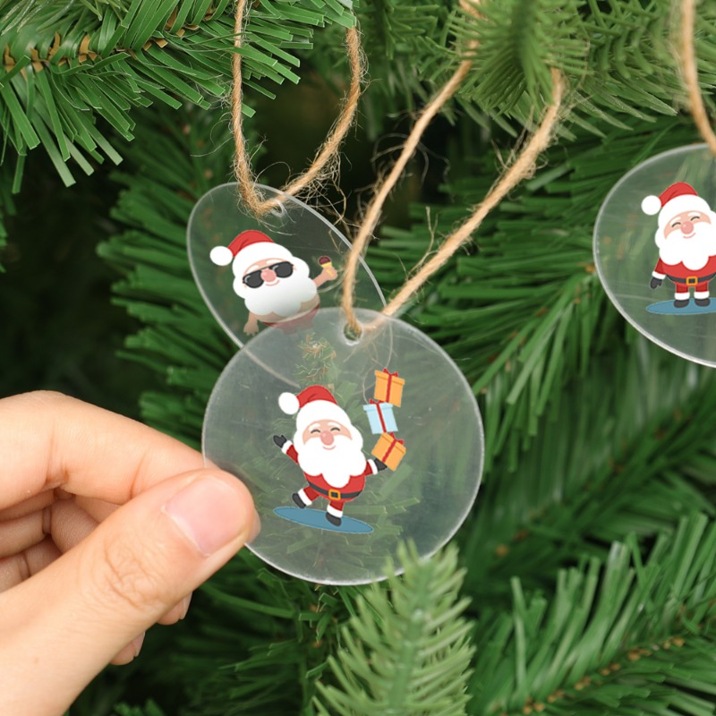 5/100x Przezroczyste Akrylowe  – Christmas Stocking Hanging recenzja i cena