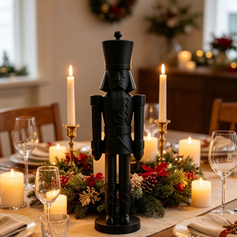 Minimalistyczna czarna figurka – Nutcracker Figurine recenzja i cena
