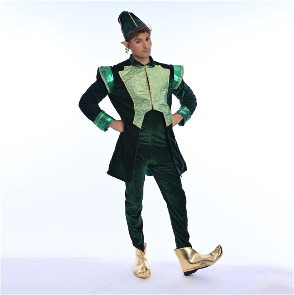 Luksusowy aksamitny strój Świę – Elf Costume Christmas recenzja i cena
