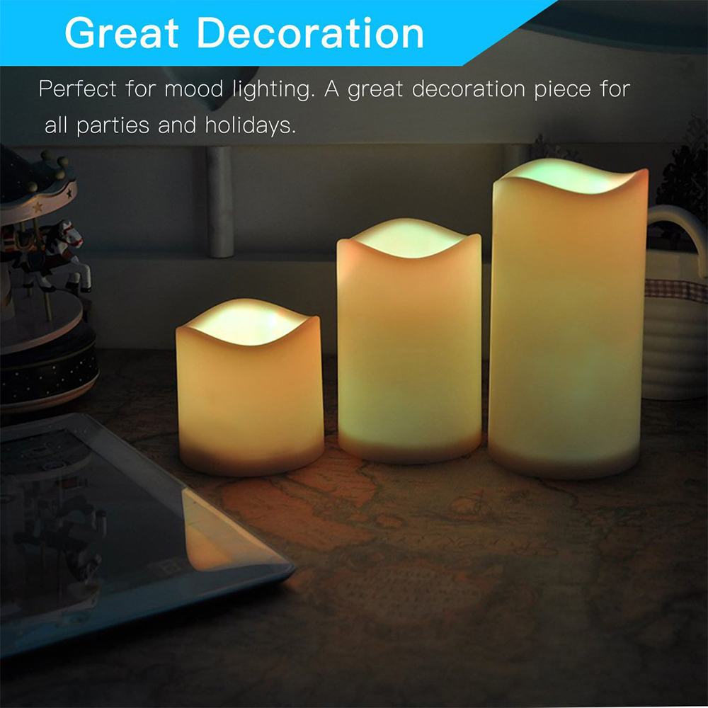 3 szt./zestaw LED Bezpłomienio – Holiday Candle Set recenzja i cena
