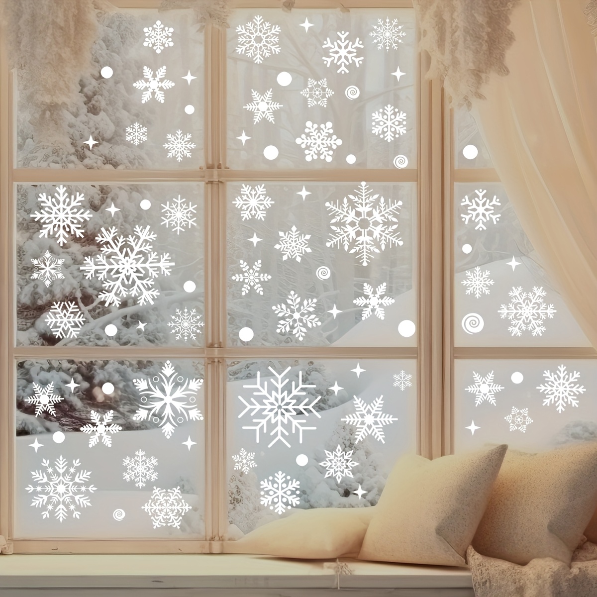 137 szt. Zimowe naklejki elekt – Snowflake Window Decal recenzja i cena