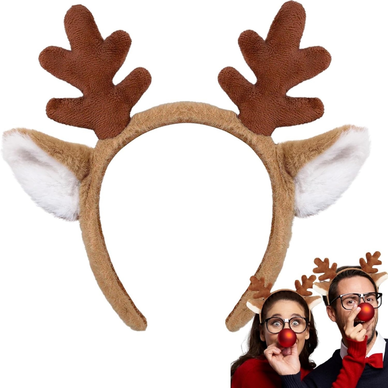 Opaska na głowę z rogami renif – Reindeer Antlers Headband recenzja i cena