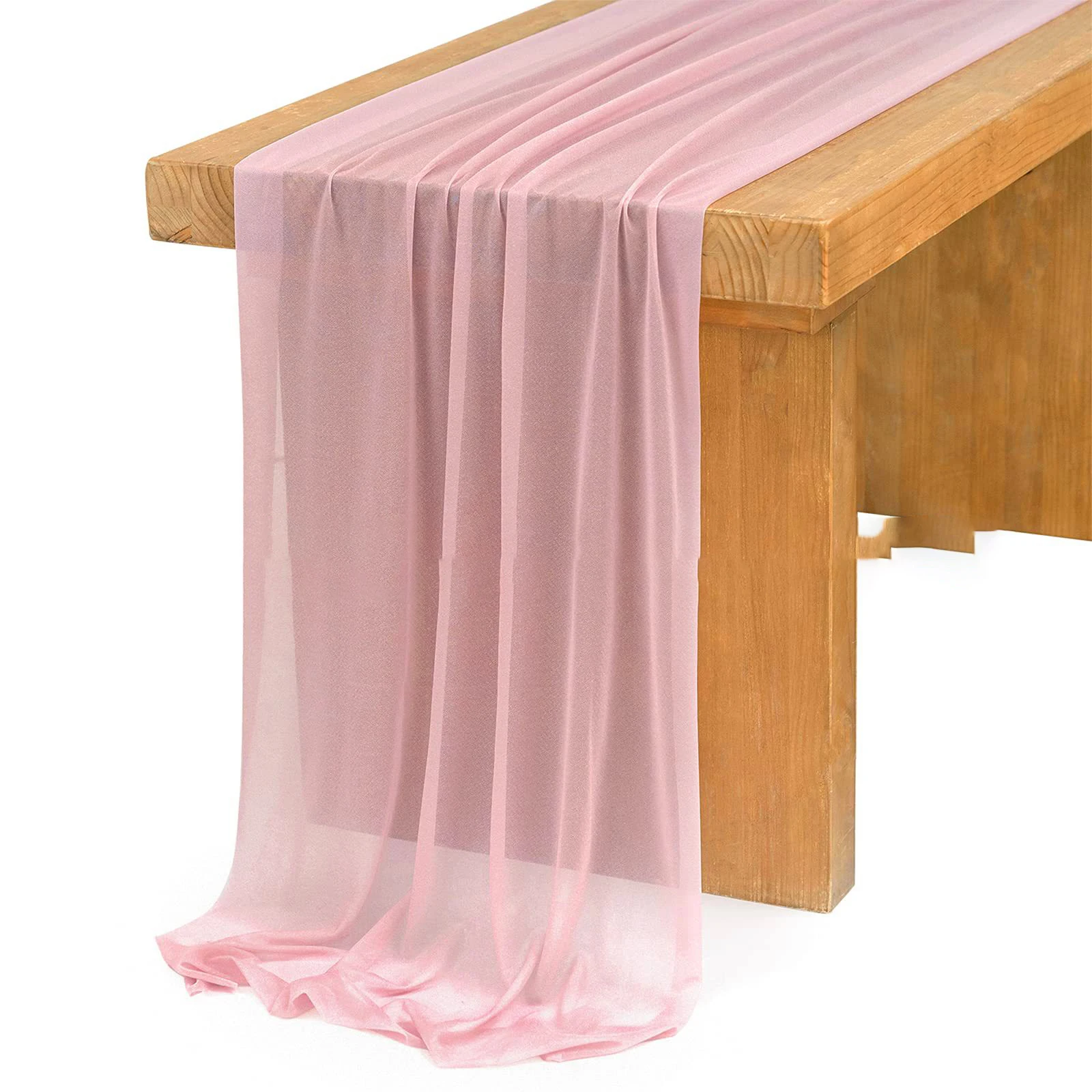 Szyfonowy biały bieżnik na stó – Christmas Table Runner recenzja i cena