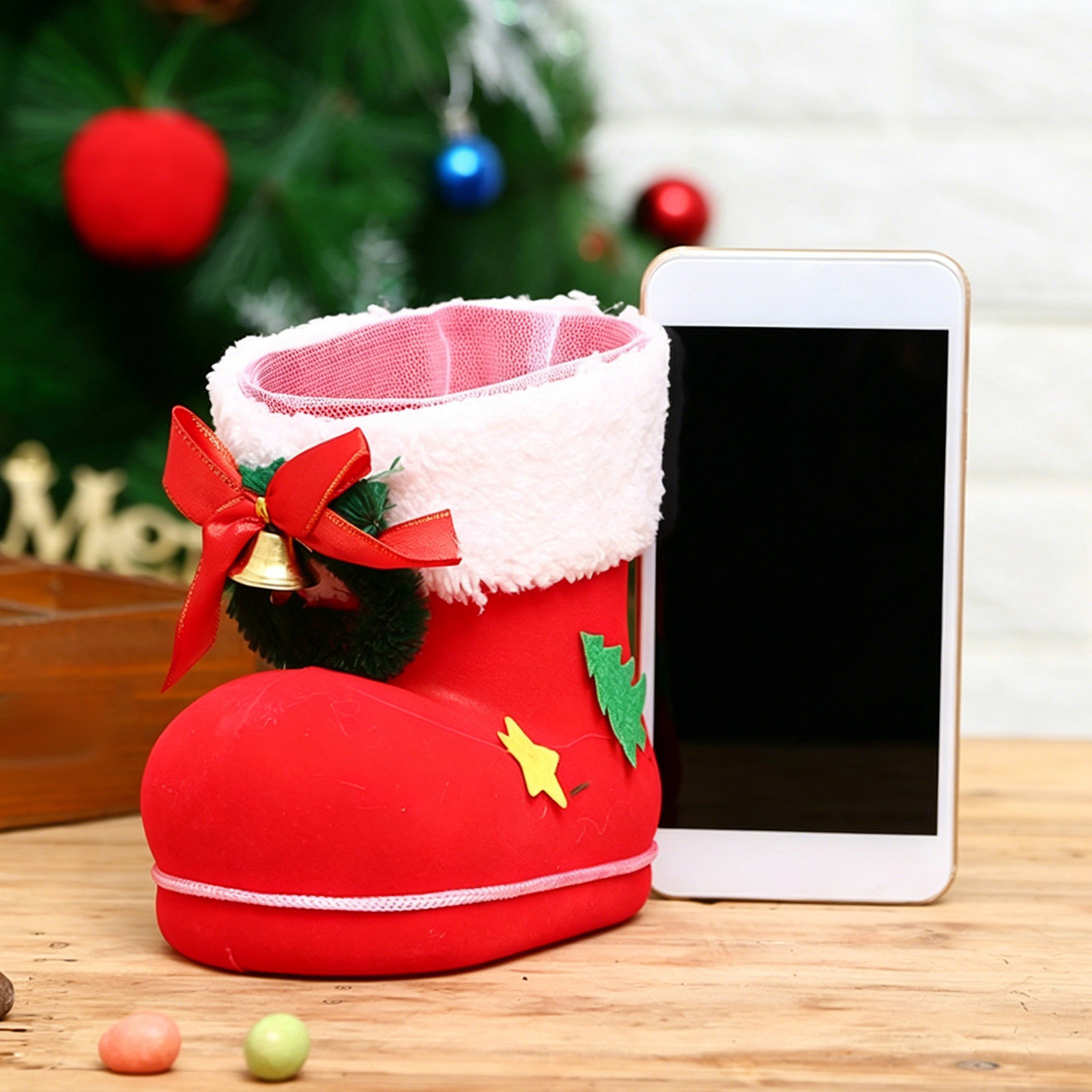 2 szt. świątecznych skarpetek  – Christmas Stocking Hanging recenzja i cena