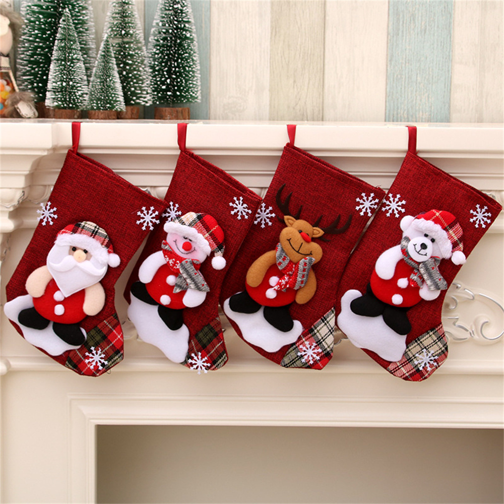 Lniane Świąteczne Skarpety na  – Christmas Stocking Hanging recenzja i cena