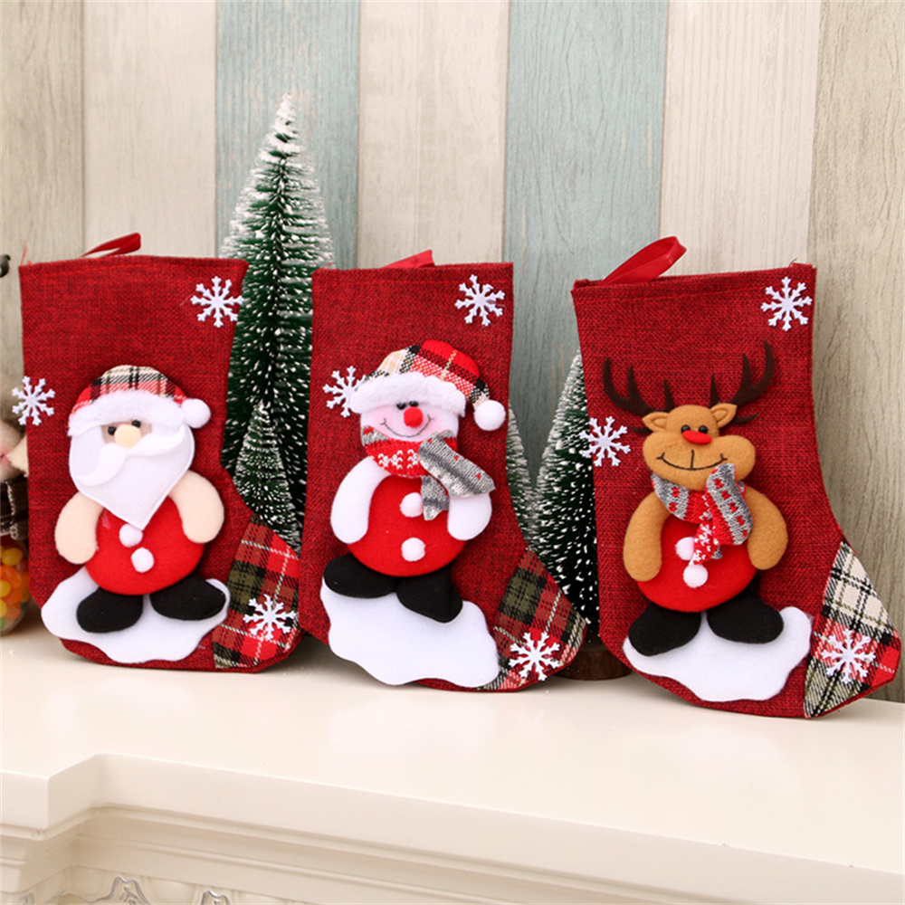 Lniane Świąteczne Skarpety na  – Christmas Stocking Hanging recenzja i cena