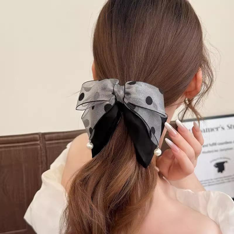 Elegancka szara spinka do włos – Ribbon Bow Gift recenzja i cena
