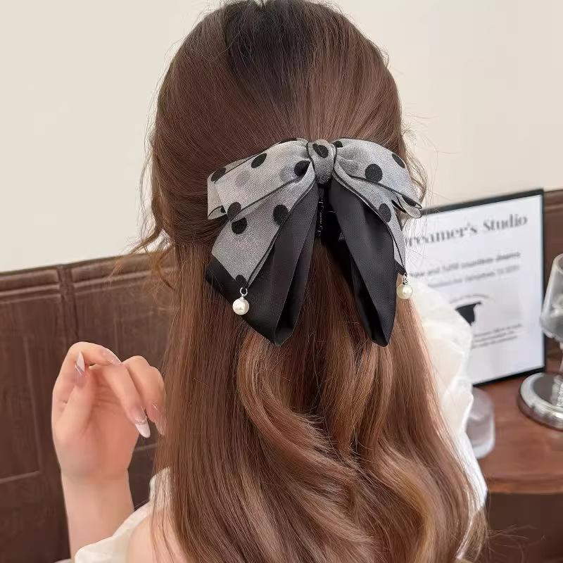 Elegancka szara spinka do włos – Ribbon Bow Gift recenzja i cena
