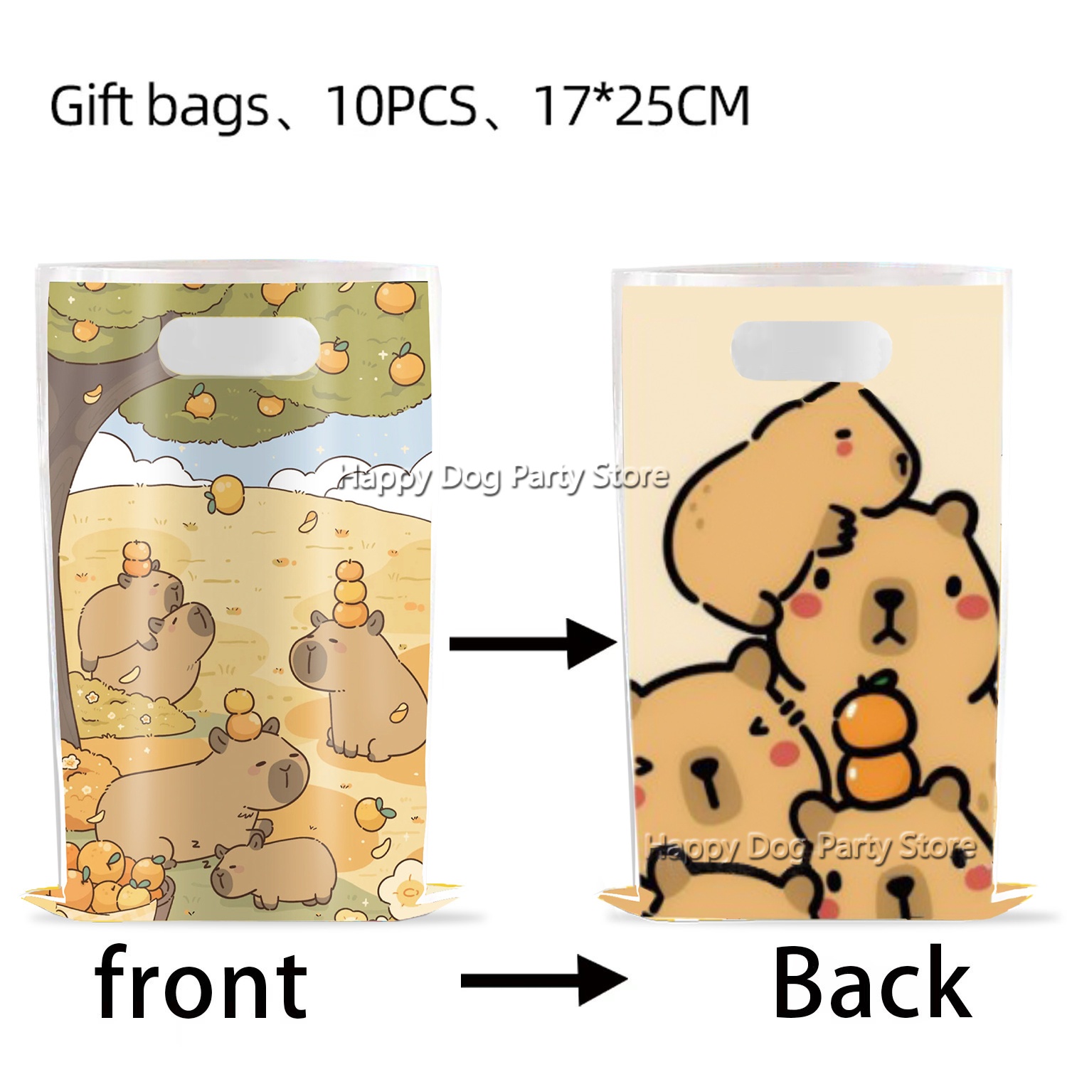 Cartoon Capybara Party Supplie – Gift Box Wrap Set recenzja i cena