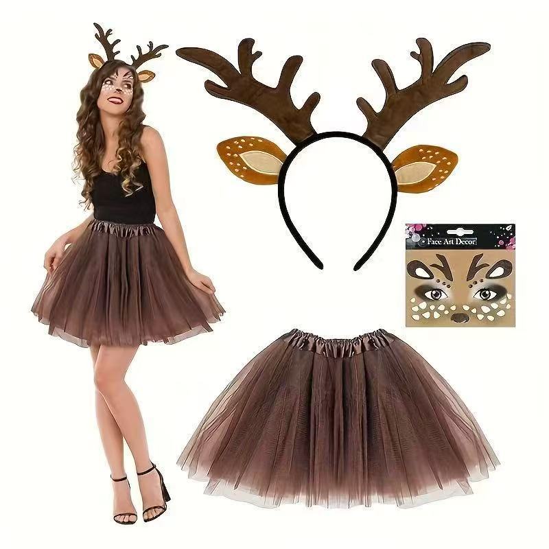Zestaw Kostiumu Renifera Opask – Reindeer Antlers Headband recenzja i cena