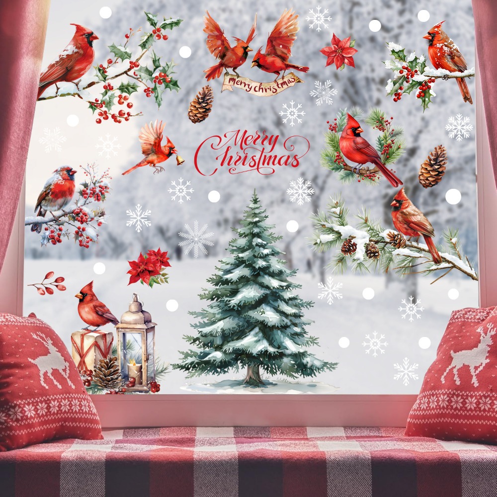9 szt. Świąteczne naklejki na  – Snowflake Window Decal recenzja i cena