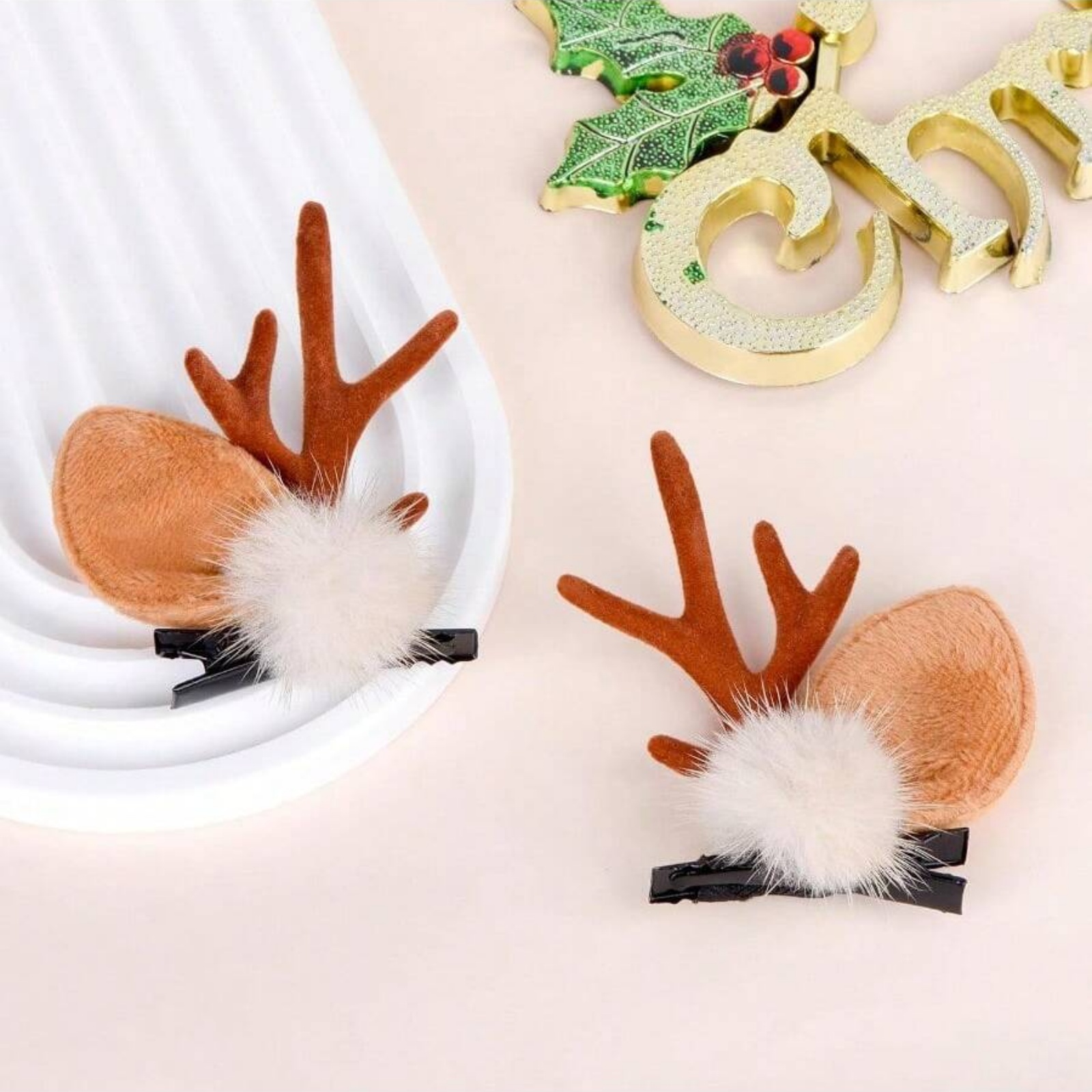 2 szt. Świąteczne spinki do wł – Reindeer Antlers Headband recenzja i cena