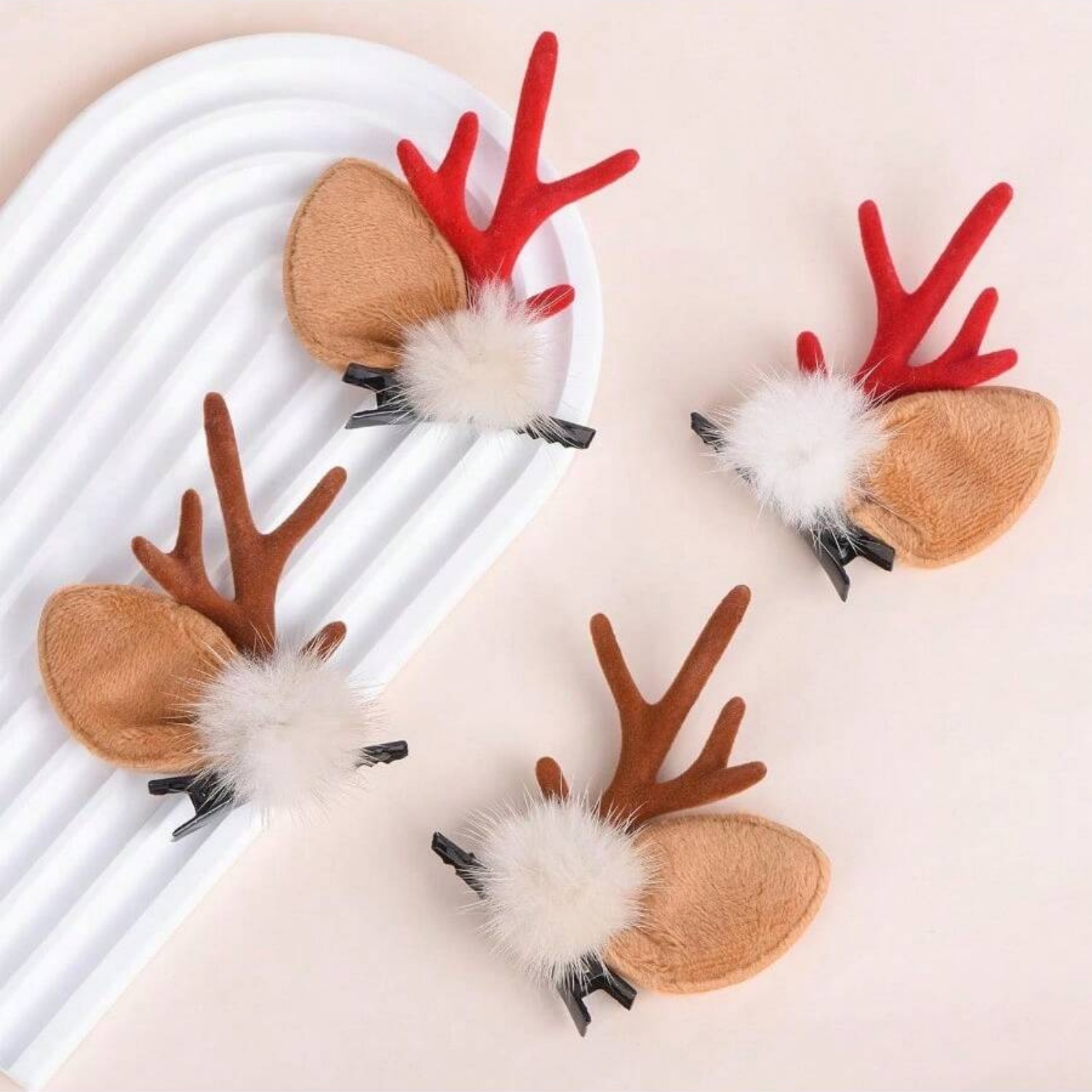 2 szt. Świąteczne spinki do wł – Reindeer Antlers Headband recenzja i cena