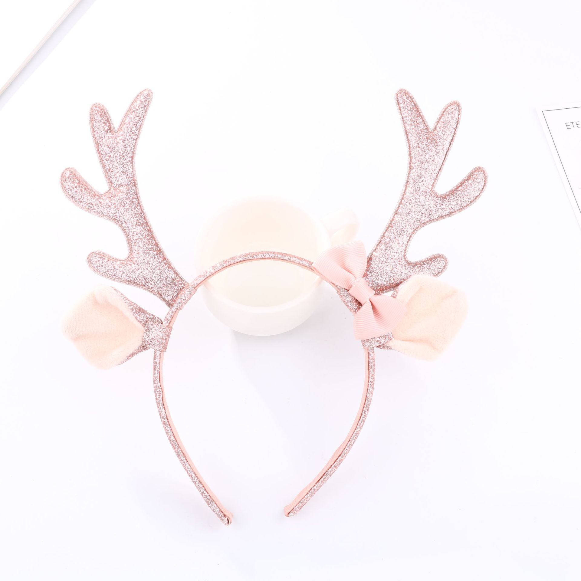 Urocza różowa opaska na głowę  – Reindeer Antlers Headband recenzja i cena