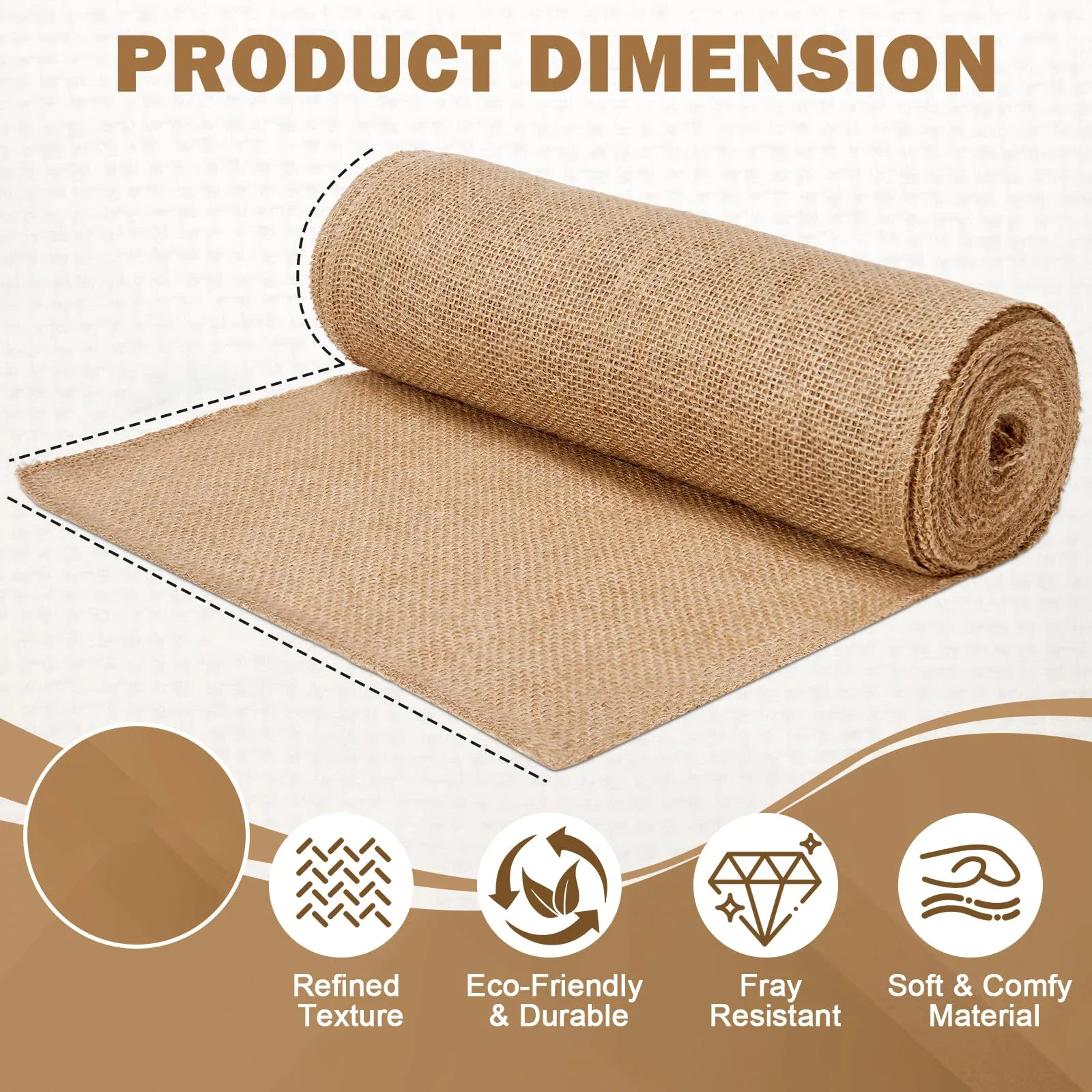Nowa Beżowa Rolka Juty 30cmx10 – Christmas Table Runner recenzja i cena