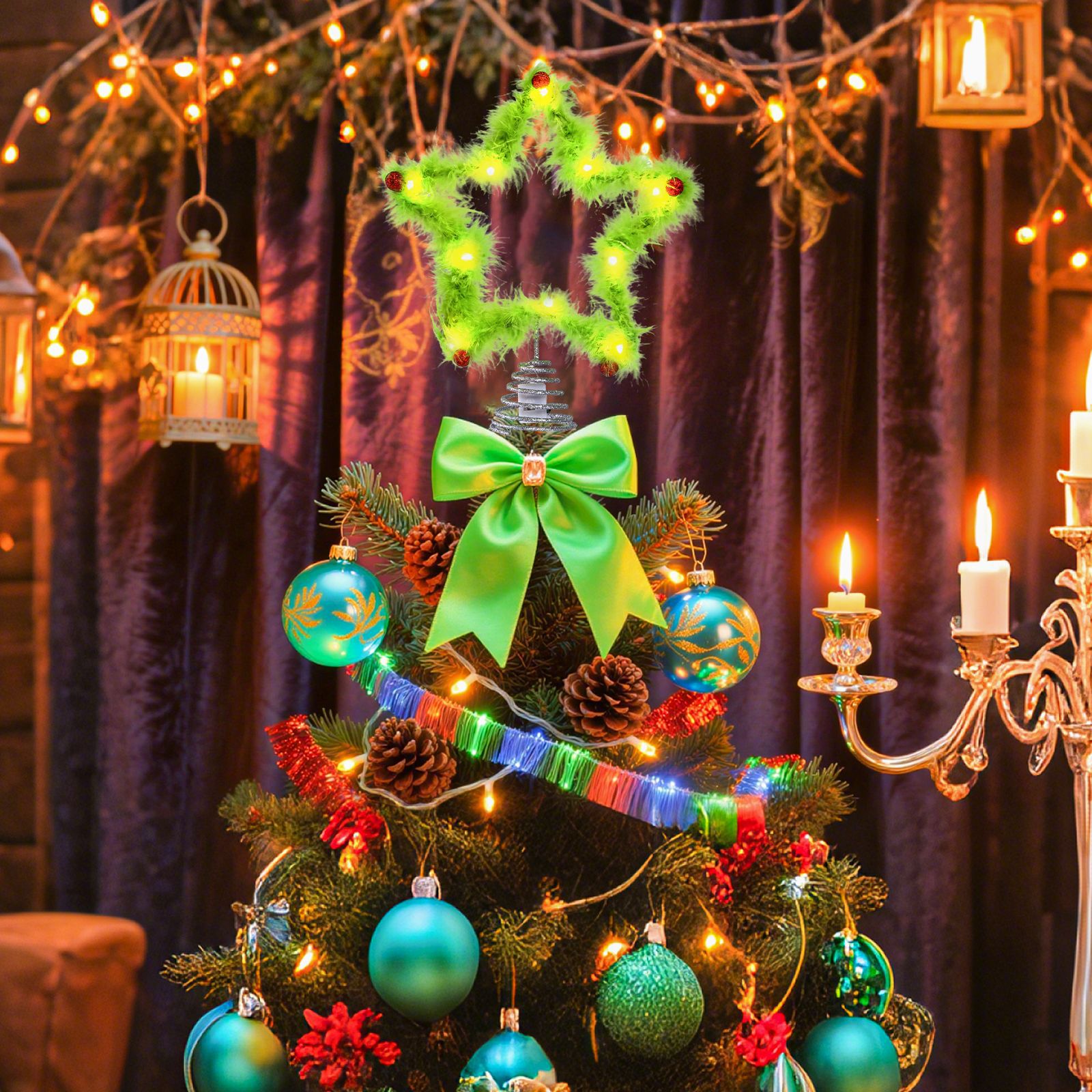 Świąteczna, puszysta ozdoba na – Star Tree Topper recenzja i cena