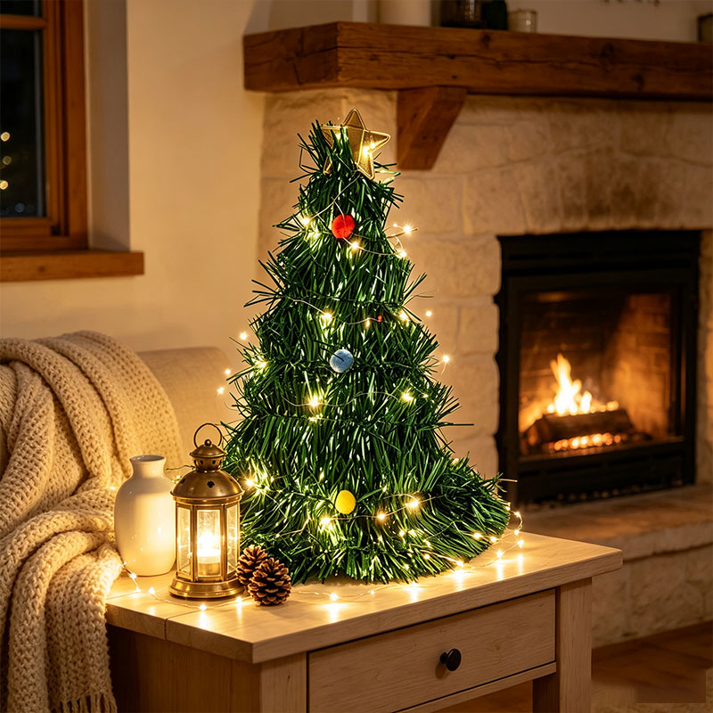 Składana zielona mini choinka  – Star Tree Topper recenzja i cena