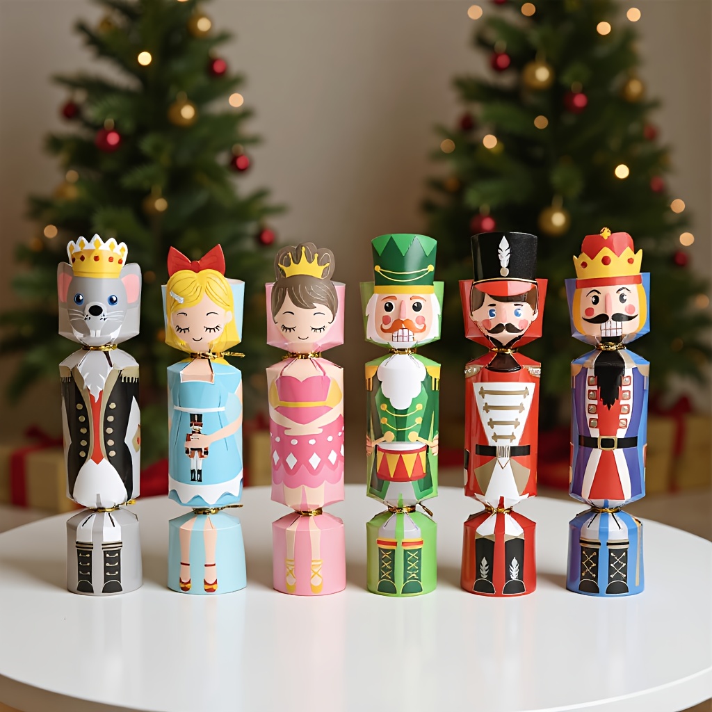 24 szt. Świąteczne Krakersy Żo – Nutcracker Figurine recenzja i cena