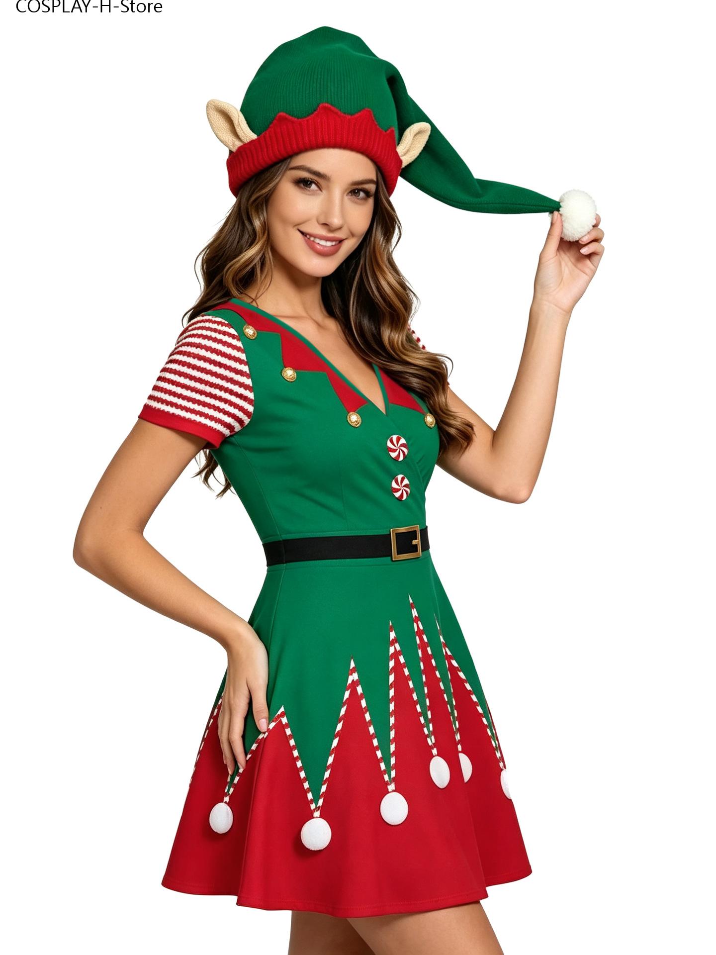 Damska świąteczna sukienka elf – Elf Costume Christmas recenzja i cena